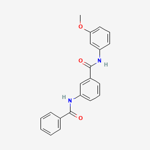 molecular formula C21H18N2O3 B4853698 3-(benzoylamino)-N-(3-methoxyphenyl)benzamide 
