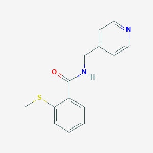 molecular formula C14H14N2OS B4853769 2-(methylthio)-N-(4-pyridinylmethyl)benzamide 