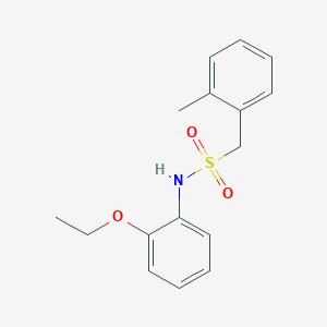 molecular formula C16H19NO3S B4853787 N-(2-ethoxyphenyl)-1-(2-methylphenyl)methanesulfonamide 