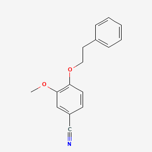 3-methoxy-4-(2-phenylethoxy)benzonitrile