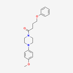 molecular formula C21H26N2O3 B4853909 1-(4-methoxyphenyl)-4-(4-phenoxybutanoyl)piperazine 