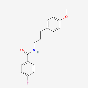 molecular formula C17H18FNO2 B4853925 4-fluoro-N-[3-(4-methoxyphenyl)propyl]benzamide 