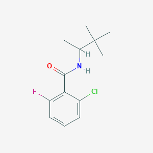molecular formula C13H17ClFNO B4853934 2-chloro-6-fluoro-N-(1,2,2-trimethylpropyl)benzamide 