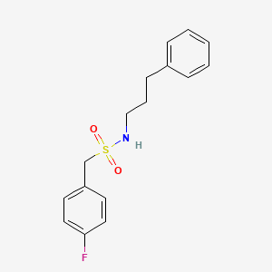 molecular formula C16H18FNO2S B4853976 1-(4-fluorophenyl)-N-(3-phenylpropyl)methanesulfonamide 