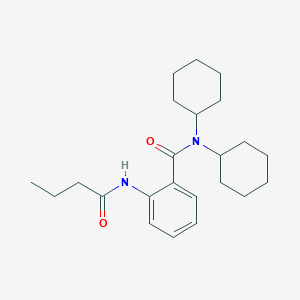 molecular formula C23H34N2O2 B4854162 2-(butyrylamino)-N,N-dicyclohexylbenzamide CAS No. 5484-26-4