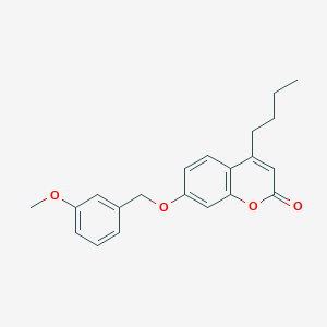 molecular formula C21H22O4 B4854168 4-butyl-7-[(3-methoxybenzyl)oxy]-2H-chromen-2-one 