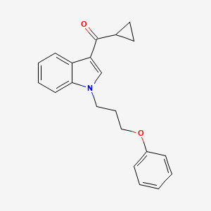molecular formula C21H21NO2 B4854233 cyclopropyl[1-(3-phenoxypropyl)-1H-indol-3-yl]methanone 