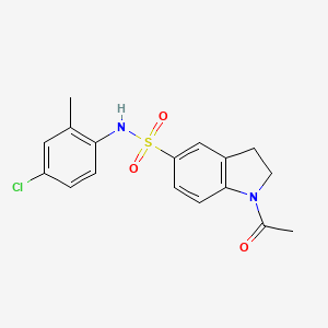molecular formula C17H17ClN2O3S B4854307 1-acetyl-N-(4-chloro-2-methylphenyl)-5-indolinesulfonamide 