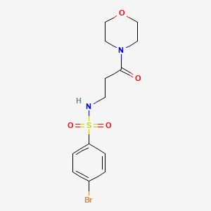 molecular formula C13H17BrN2O4S B4854309 4-bromo-N-[3-(4-morpholinyl)-3-oxopropyl]benzenesulfonamide 