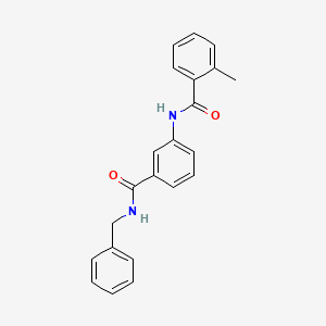 molecular formula C22H20N2O2 B4854317 N-{3-[(benzylamino)carbonyl]phenyl}-2-methylbenzamide 