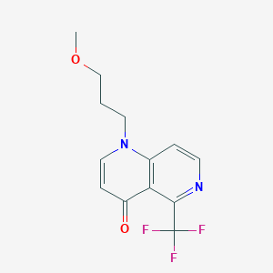 molecular formula C13H13F3N2O2 B4854367 1-(3-methoxypropyl)-5-(trifluoromethyl)-1,6-naphthyridin-4(1H)-one 