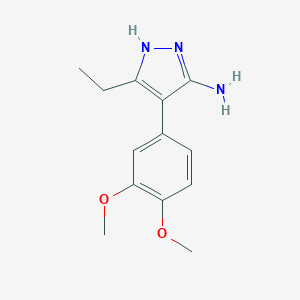 4-(3,4-Dimethoxy-phenyl)-5-ethyl-2H-pyrazol-3-ylamine