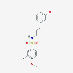 molecular formula C18H23NO4S B4854490 4-methoxy-N-[3-(3-methoxyphenyl)propyl]-3-methylbenzenesulfonamide 