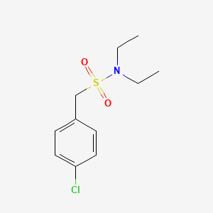 molecular formula C11H16ClNO2S B4854532 1-(4-chlorophenyl)-N,N-diethylmethanesulfonamide 