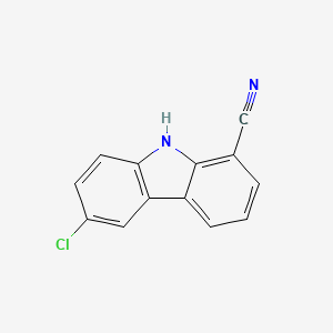 molecular formula C13H7ClN2 B4854635 6-chloro-9H-carbazole-1-carbonitrile 