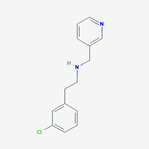 molecular formula C14H15ClN2 B4854736 2-(3-chlorophenyl)-N-(3-pyridinylmethyl)ethanamine 