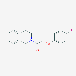 molecular formula C18H18FNO2 B4854822 2-[2-(4-fluorophenoxy)propanoyl]-1,2,3,4-tetrahydroisoquinoline 