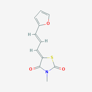 molecular formula C11H9NO3S B4854860 5-[3-(2-furyl)-2-propen-1-ylidene]-3-methyl-1,3-thiazolidine-2,4-dione 