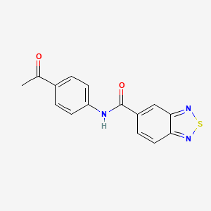 molecular formula C15H11N3O2S B4854887 N-(4-acetylphenyl)-2,1,3-benzothiadiazole-5-carboxamide 