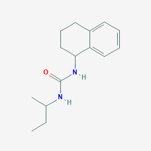 molecular formula C15H22N2O B4854895 N-(sec-butyl)-N'-(1,2,3,4-tetrahydro-1-naphthalenyl)urea 