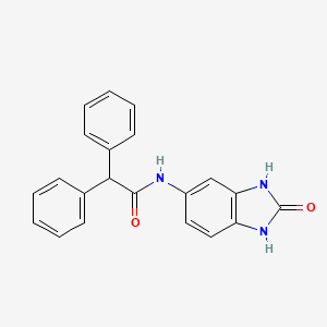 molecular formula C21H17N3O2 B4854941 N-(2-oxo-2,3-dihydro-1H-benzimidazol-5-yl)-2,2-diphenylacetamide 