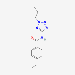 molecular formula C13H17N5O B4854947 4-ethyl-N-(2-propyl-2H-tetrazol-5-yl)benzamide 