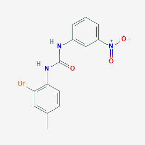 molecular formula C14H12BrN3O3 B4854955 N-(2-bromo-4-methylphenyl)-N'-(3-nitrophenyl)urea 