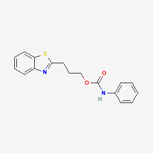 molecular formula C17H16N2O2S B4854963 3-(1,3-benzothiazol-2-yl)propyl phenylcarbamate 