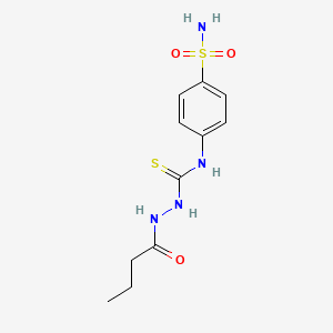 N-[4-(aminosulfonyl)phenyl]-2-butyrylhydrazinecarbothioamide