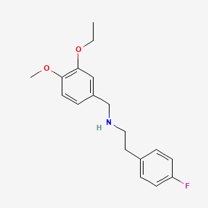 molecular formula C18H22FNO2 B4854981 (3-ethoxy-4-methoxybenzyl)[2-(4-fluorophenyl)ethyl]amine 