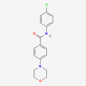 molecular formula C17H17ClN2O2 B4855093 N-(4-chlorophenyl)-4-(4-morpholinyl)benzamide 