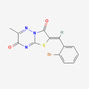 molecular formula C13H8BrN3O2S B4855111 2-(2-Bromobenzylidene)-6-methyl-2H-thiazolo[3,2-b][1,2,4]triazine-3,7-dione CAS No. 463367-02-4