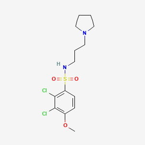 2,3-dichloro-4-methoxy-N-[3-(1-pyrrolidinyl)propyl]benzenesulfonamide