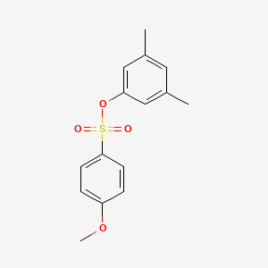 molecular formula C15H16O4S B4855201 3,5-dimethylphenyl 4-methoxybenzenesulfonate 