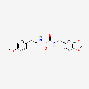 molecular formula C19H20N2O5 B4855222 N-(1,3-benzodioxol-5-ylmethyl)-N'-[2-(4-methoxyphenyl)ethyl]ethanediamide 