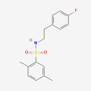 N-[2-(4-fluorophenyl)ethyl]-2,5-dimethylbenzenesulfonamide