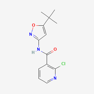 molecular formula C13H14ClN3O2 B4855252 N-(5-tert-butyl-3-isoxazolyl)-2-chloronicotinamide 