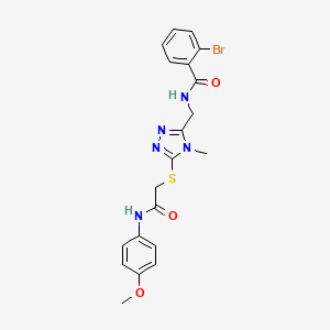 molecular formula C20H20BrN5O3S B4855289 2-bromo-N-{[5-({2-[(4-methoxyphenyl)amino]-2-oxoethyl}thio)-4-methyl-4H-1,2,4-triazol-3-yl]methyl}benzamide 