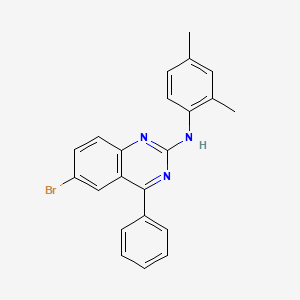 molecular formula C22H18BrN3 B4855324 6-bromo-N-(2,4-dimethylphenyl)-4-phenyl-2-quinazolinamine 