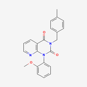 molecular formula C22H19N3O3 B4855358 1-(2-methoxyphenyl)-3-(4-methylbenzyl)pyrido[2,3-d]pyrimidine-2,4(1H,3H)-dione 