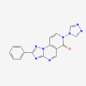 molecular formula C16H10N8O B4855404 2-phenyl-7-(4H-1,2,4-triazol-4-yl)pyrido[3,4-e][1,2,4]triazolo[1,5-a]pyrimidin-6(7H)-one 