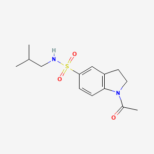 molecular formula C14H20N2O3S B4855454 1-acetyl-N-isobutyl-5-indolinesulfonamide 