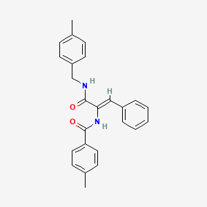 molecular formula C25H24N2O2 B4855514 4-methyl-N-(1-{[(4-methylbenzyl)amino]carbonyl}-2-phenylvinyl)benzamide 