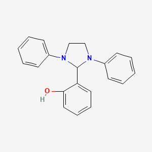 molecular formula C21H20N2O B4855574 2-(1,3-diphenyl-2-imidazolidinyl)phenol 