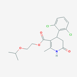 molecular formula C18H21Cl2NO4 B4855590 2-isopropoxyethyl 4-(2,6-dichlorophenyl)-2-methyl-6-oxo-1,4,5,6-tetrahydro-3-pyridinecarboxylate 