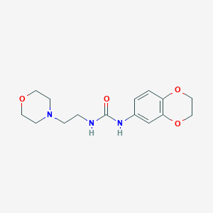molecular formula C15H21N3O4 B4855652 N-(2,3-dihydro-1,4-benzodioxin-6-yl)-N'-[2-(4-morpholinyl)ethyl]urea 