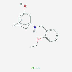 molecular formula C19H28ClNO2 B4855680 3-[(2-ethoxybenzyl)amino]-1-adamantanol hydrochloride 