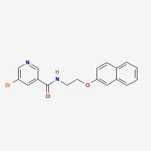 molecular formula C18H15BrN2O2 B4855703 5-bromo-N-[2-(2-naphthyloxy)ethyl]nicotinamide 