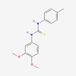 molecular formula C16H18N2O2S B4855734 N-(3,4-dimethoxyphenyl)-N'-(4-methylphenyl)thiourea 