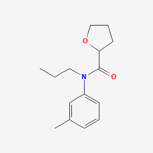molecular formula C15H21NO2 B4855950 N-(3-methylphenyl)-N-propyltetrahydro-2-furancarboxamide 